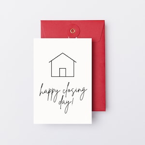 Biglietto per il giorno di chiusura felice / Biglietto per agente immobiliare / Regalo di chiusura della casa / Biglietto per la chiusura felice