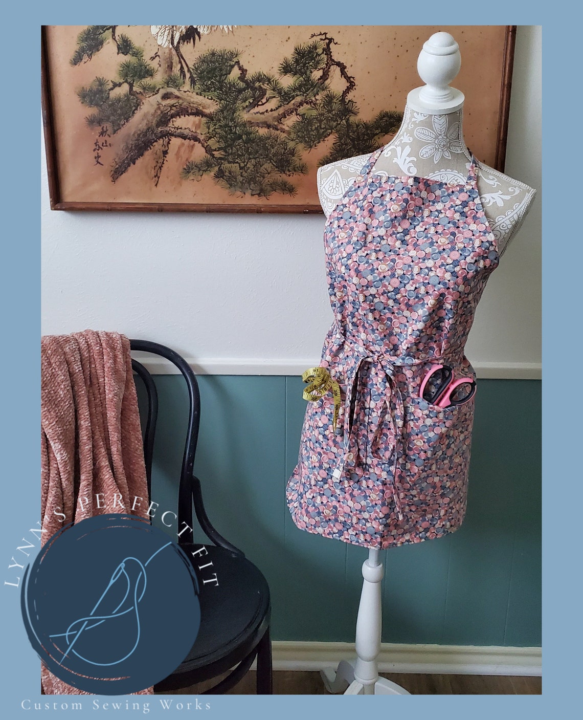 Cute as a Button Apron for Crafting Cooking and more Etsy