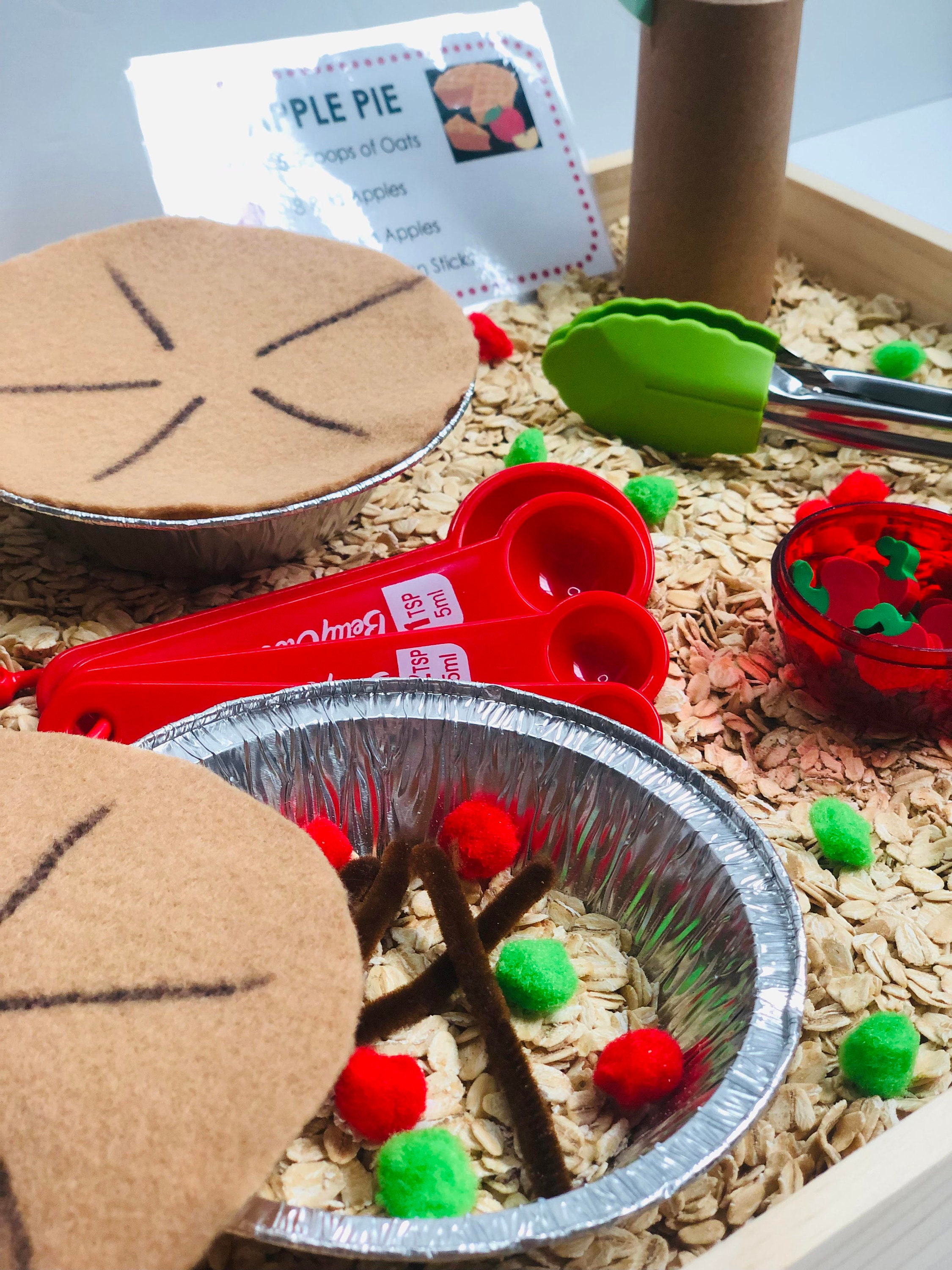 Apple Pie Sensory Bin Kit Fall Sensory Bin Preschool Etsy UK