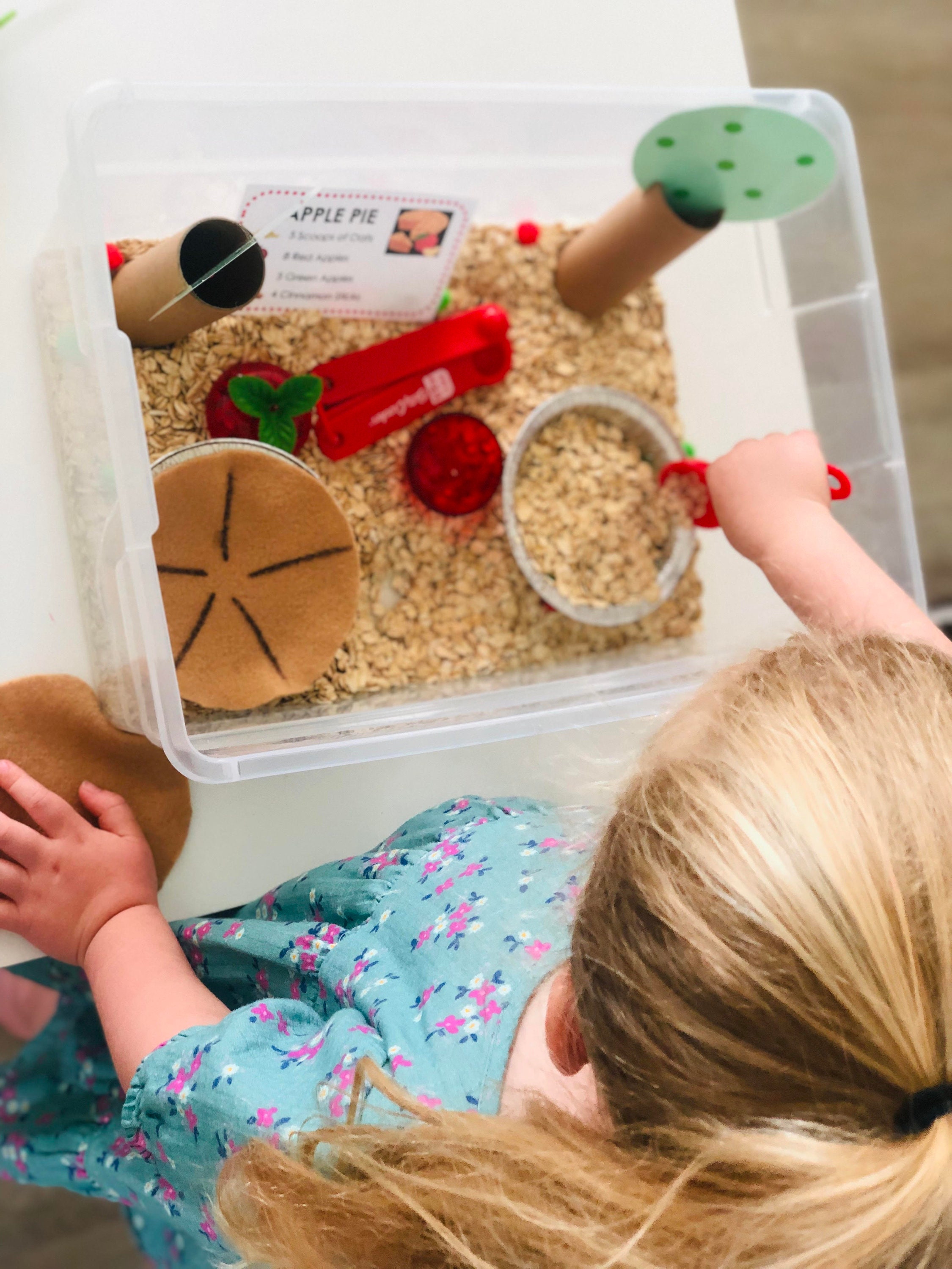 Apple Pie Sensory Bin Kit Fall Sensory Bin Preschool Etsy UK