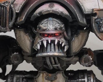 Possessed Head & Emblem Plates compatible with Adeptus Titanicus Warlord Titans