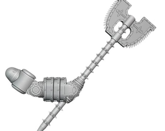 Havoc Axe arm weapon compatible with Adeptus Titanicus Reaver Titans