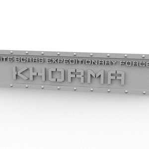 Wingman Plate Bundle - Personalised Name Plate for your models compatible with Legions Imperialis!