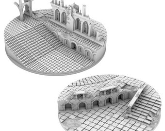 80mm Round Plaza Scenic Bases (set A)