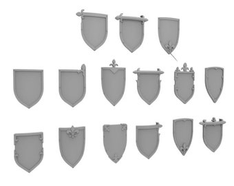 Heraldic Shields (Pack of 15)