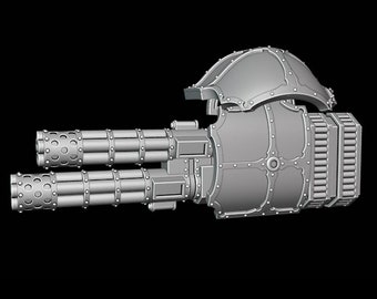 Super Gatling (Pack of 2) Weapon Arm Compatible Adeptus Titanicus Acastus Knights Porphyrion