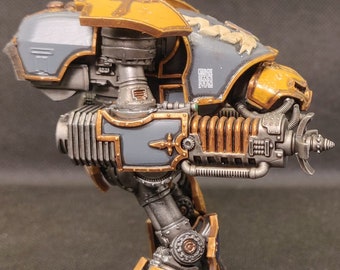 Decimation laser arm weapon compatible with Adeptus Titanicus Reaver Titans