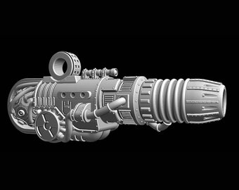 Rad Redeemer arm weapon compatible with Adeptus Titanicus Warlord Titans