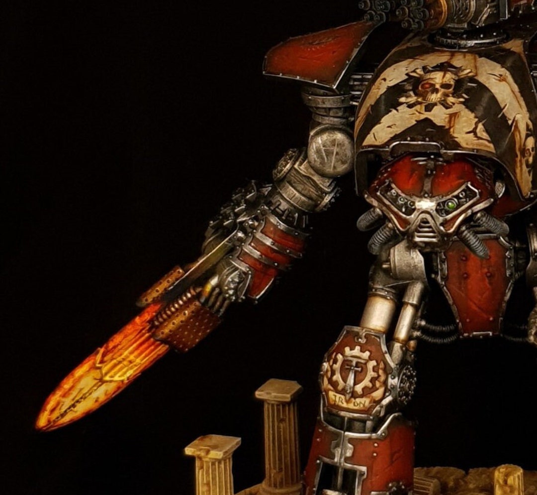 Fusion Blade Weapon Arm Compatible With Adeptus Titanicus Reaver Titans