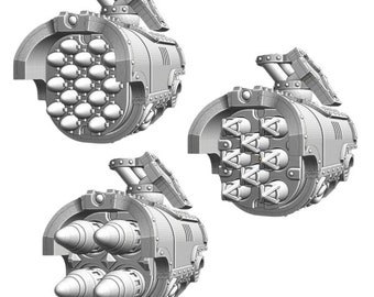 Doomsday Missiles compatible with Adeptus Titanicus Warhound Titans