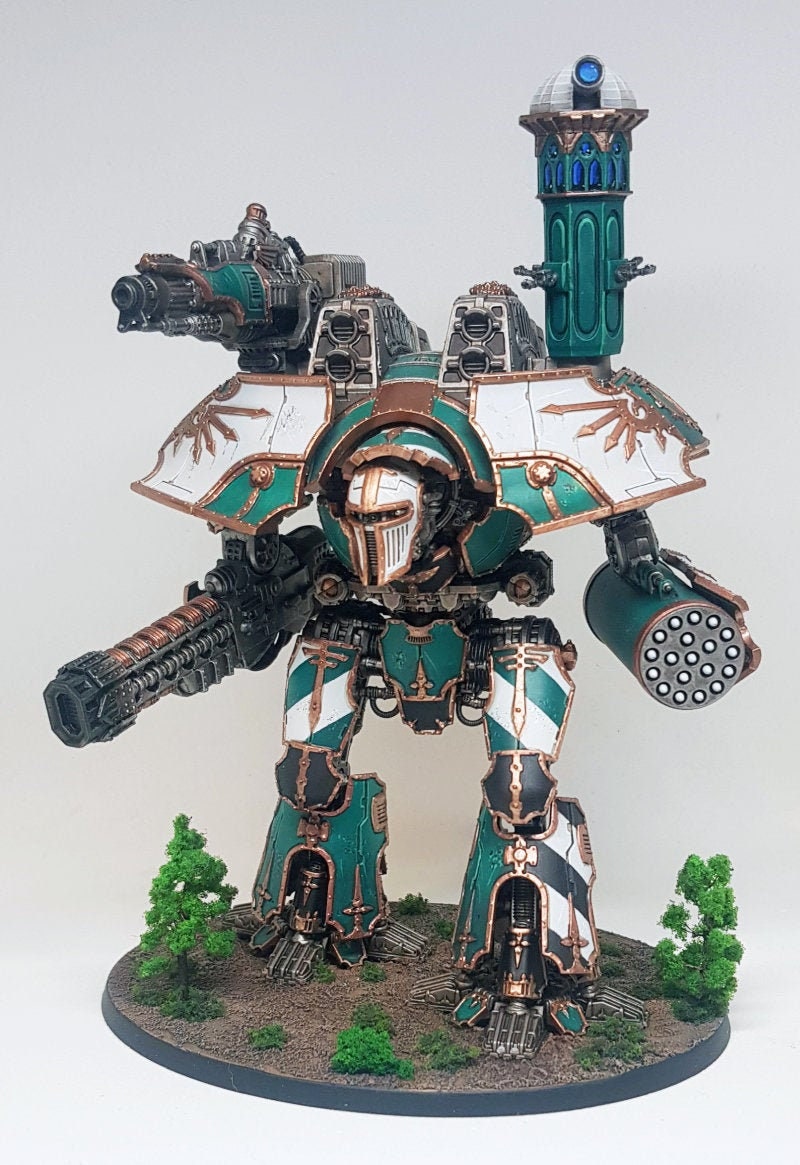 Incinerator Cannon arm weapon compatible with Adeptus Titanicus Warlo…