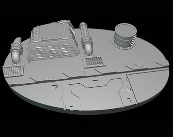 105mm Oval Outpost #A Scenic Base Compatible with Reaver Titans