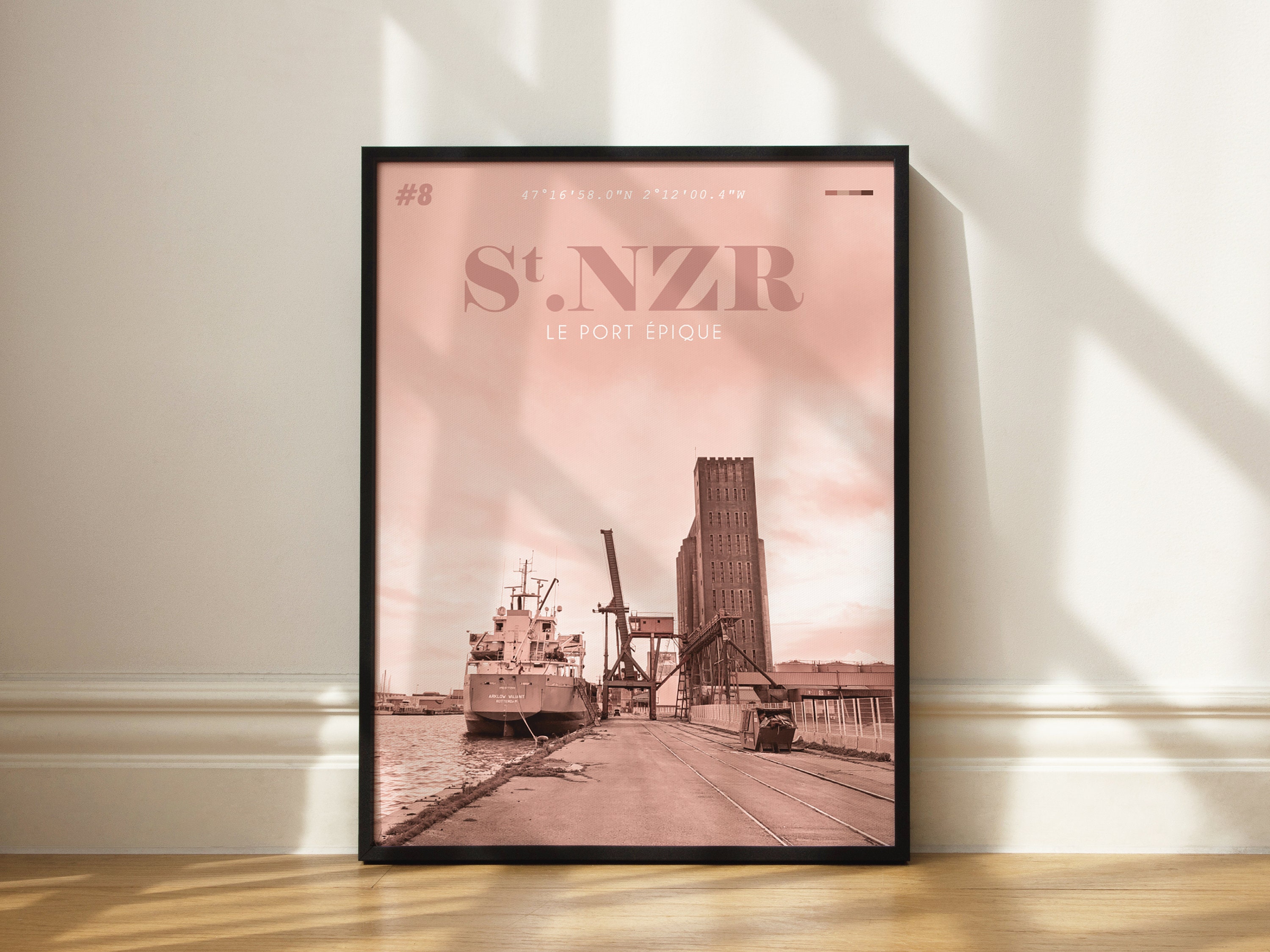 Affiche Saint-Nazaire // St.nzr #8 Poster 30x40cm
