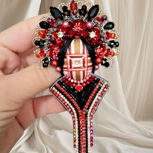 Motanka brooch brooches for women Ukrainian patriotic brooch embroidered brooch a motank doll an embroidered handmade souvenir