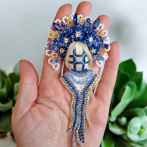 Motanka brooch brooches for women Ukrainian patriotic brooch embroidered brooch a motank doll an embroidered handmade souvenir