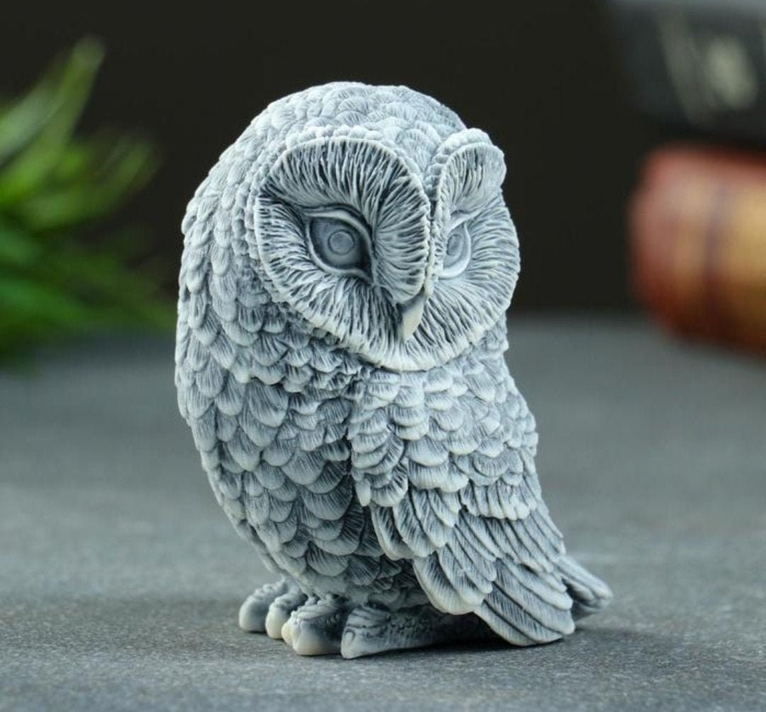 Owl candle silicone mold 3 inches 7.5 cm Etsy