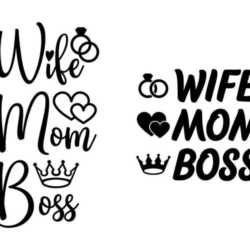 Boss Lady JPG Png & SVG DXF Cut File Printable Digital | Etsy