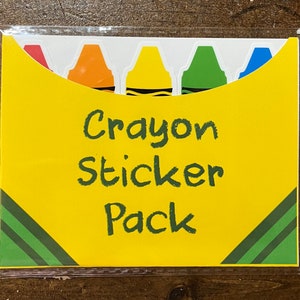 Personalized Crayon Sticker Pack
