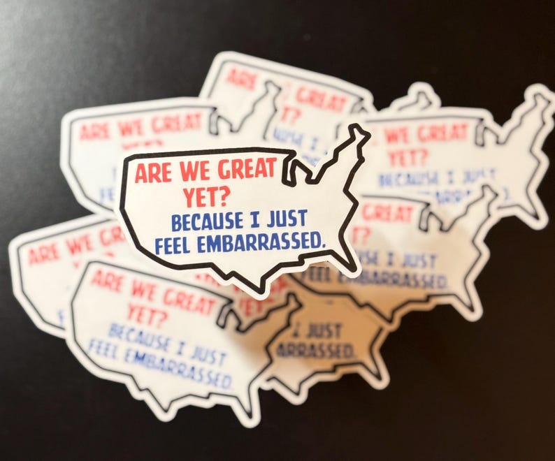 Are We Great Yet? Sticker (bulk) - Etsy