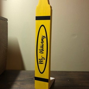 Wooden Door Stop Crayon, single color