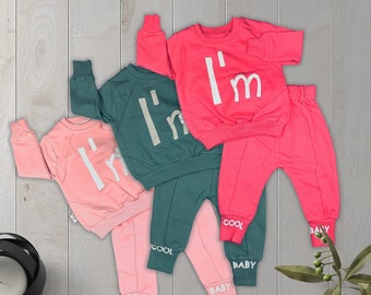 Toddler Baby Girl & Boy Clothes | Tops Pants | 2PCS | Outfits Set | Cool Baby | 100% Cotton