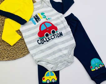 Presente de Páscoa para bebê | Conjunto recém-nascido de algodão | Bebé Onesie | Macacão do bebé | Roupas de menino | Macacão | Presente de chá de bebê | Conjunto de salão