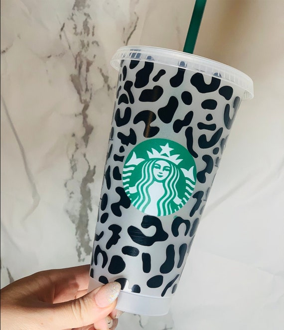 Black Leopard Starbucks Cold Cup