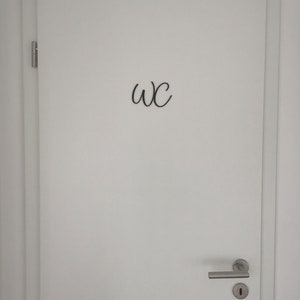 Türrahmenschild Für Gästetoilette - Selbstklebend Ohne Bohren