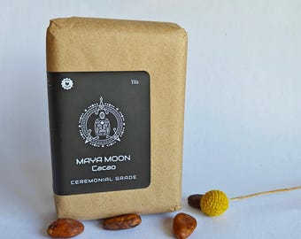 Ceremonial Cacao Block: 1 lb Organic Mayan Elixir, Vegan Chocolate Alternative
