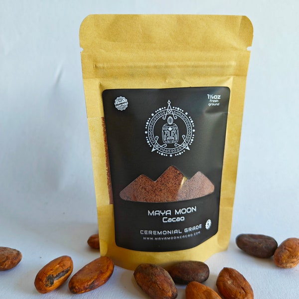 Ethical Luxury, Fair Trade Organic Cacao Powder 1.5 Oz - Ceremonial Grade, Kosher for Sacred Chocolate - Health-Conscious Gift