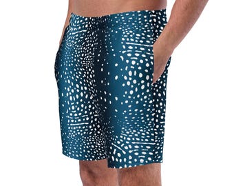 Whale Shark Recycled Swim Trunks: Eco-Friendly Men's Boardshorts