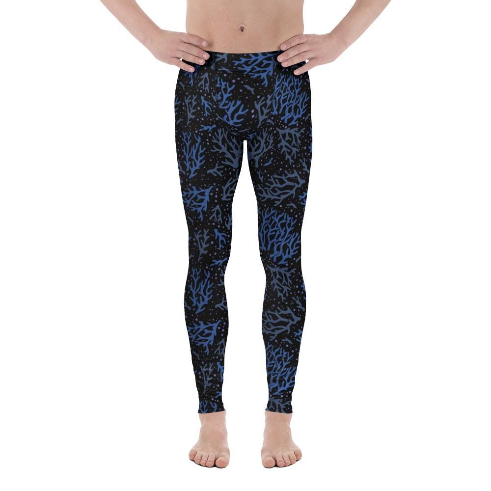 Men's Coral Reef Scuba Diving Leggings: UPF 50+ Sun Protection