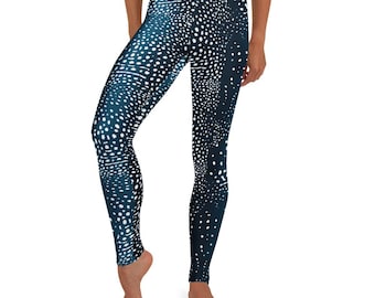 Whale Shark Leggings: Low Waist, UPF 50+ Sun Protection