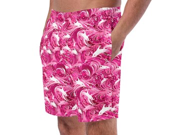 Pink Dolphin Recycled Swim Trunks: Eco-Friendly Men's Boardshorts