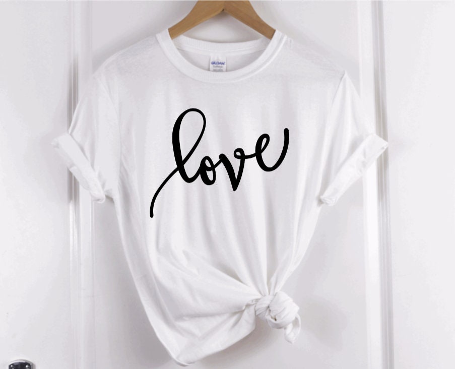 love slogan t shirt