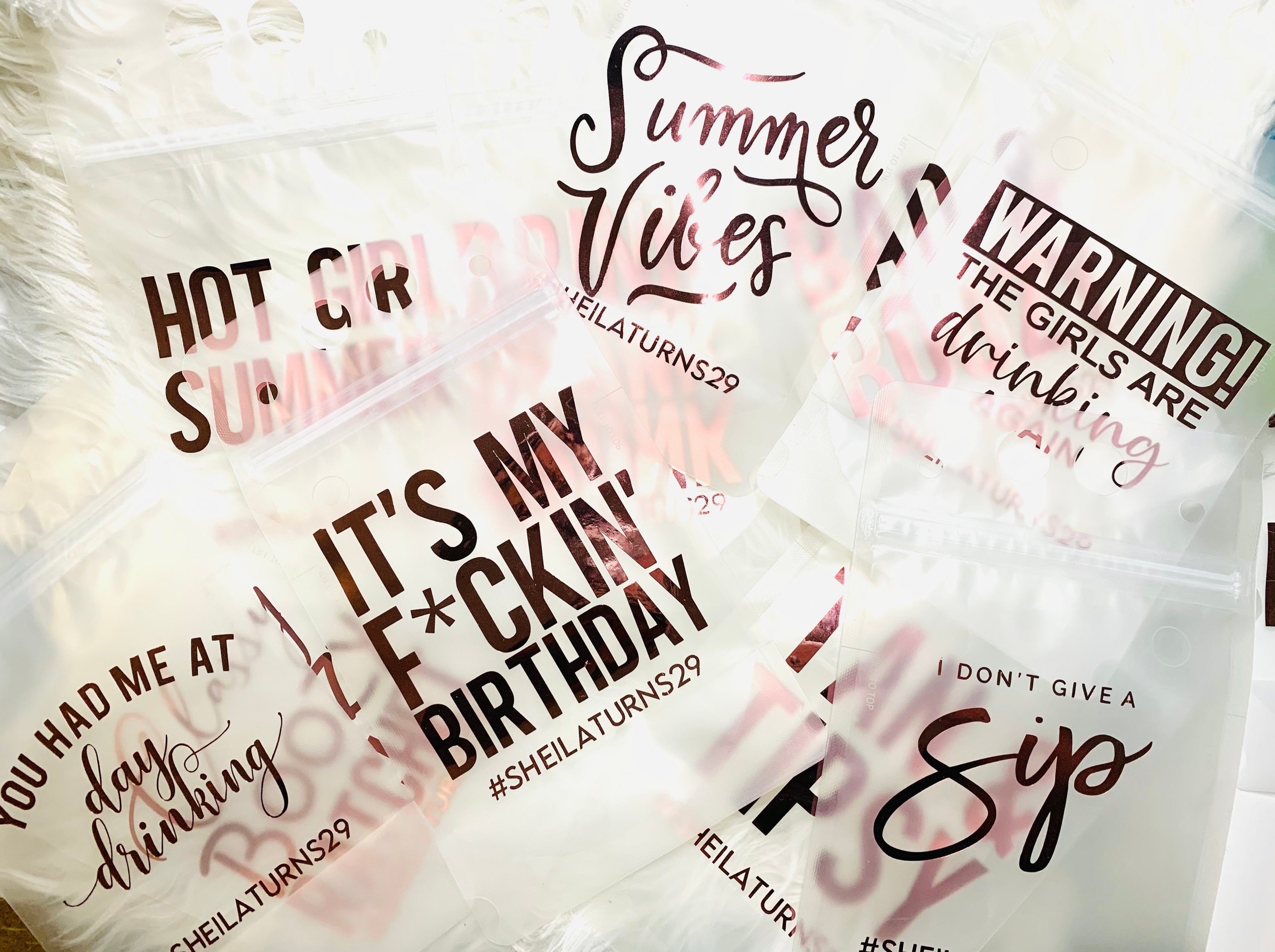 Custom Drink Pouches Personalized Alcohol Pouch Booze Bag Etsy