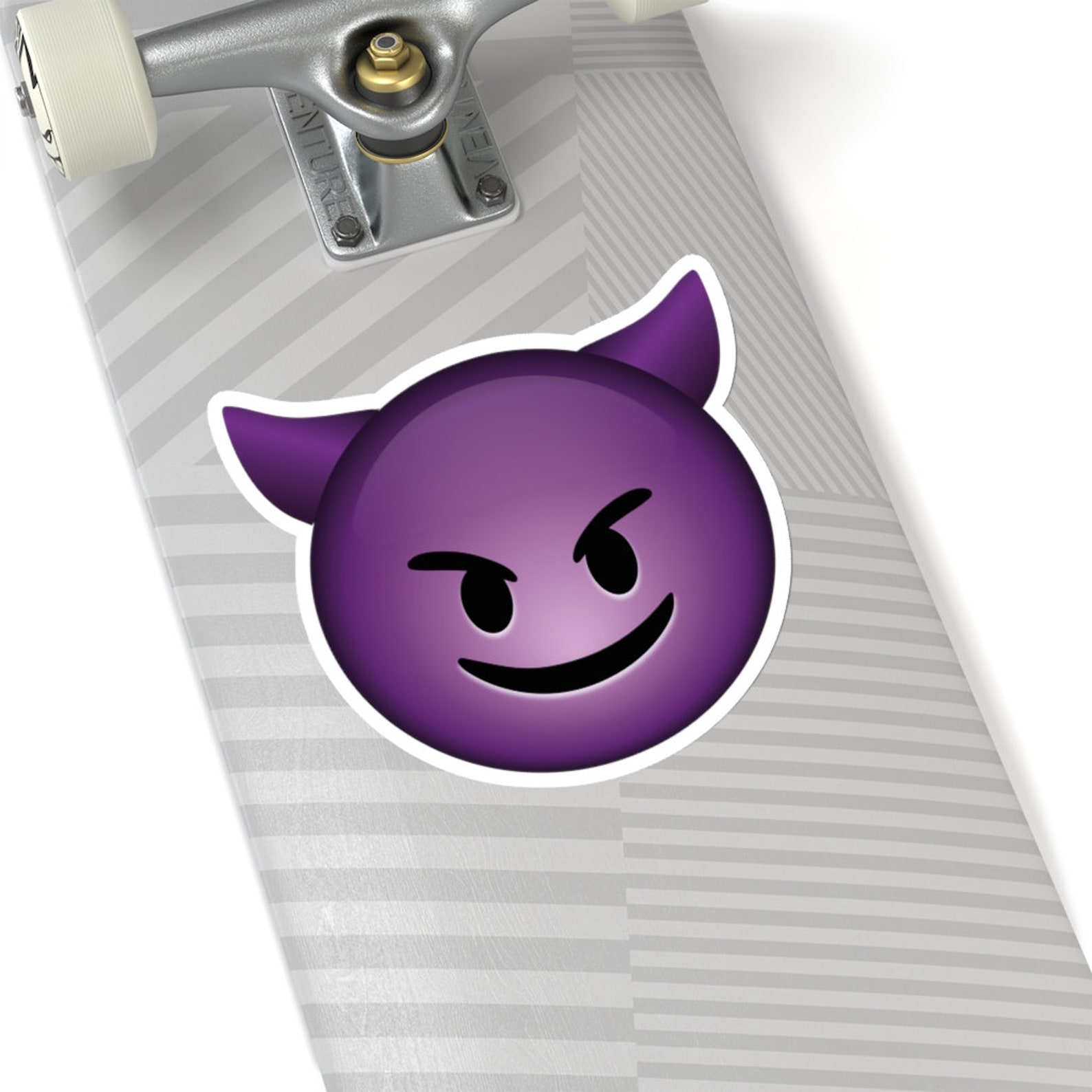 Smiling Devil Emoji Illustration Emoji Stickers Etsy