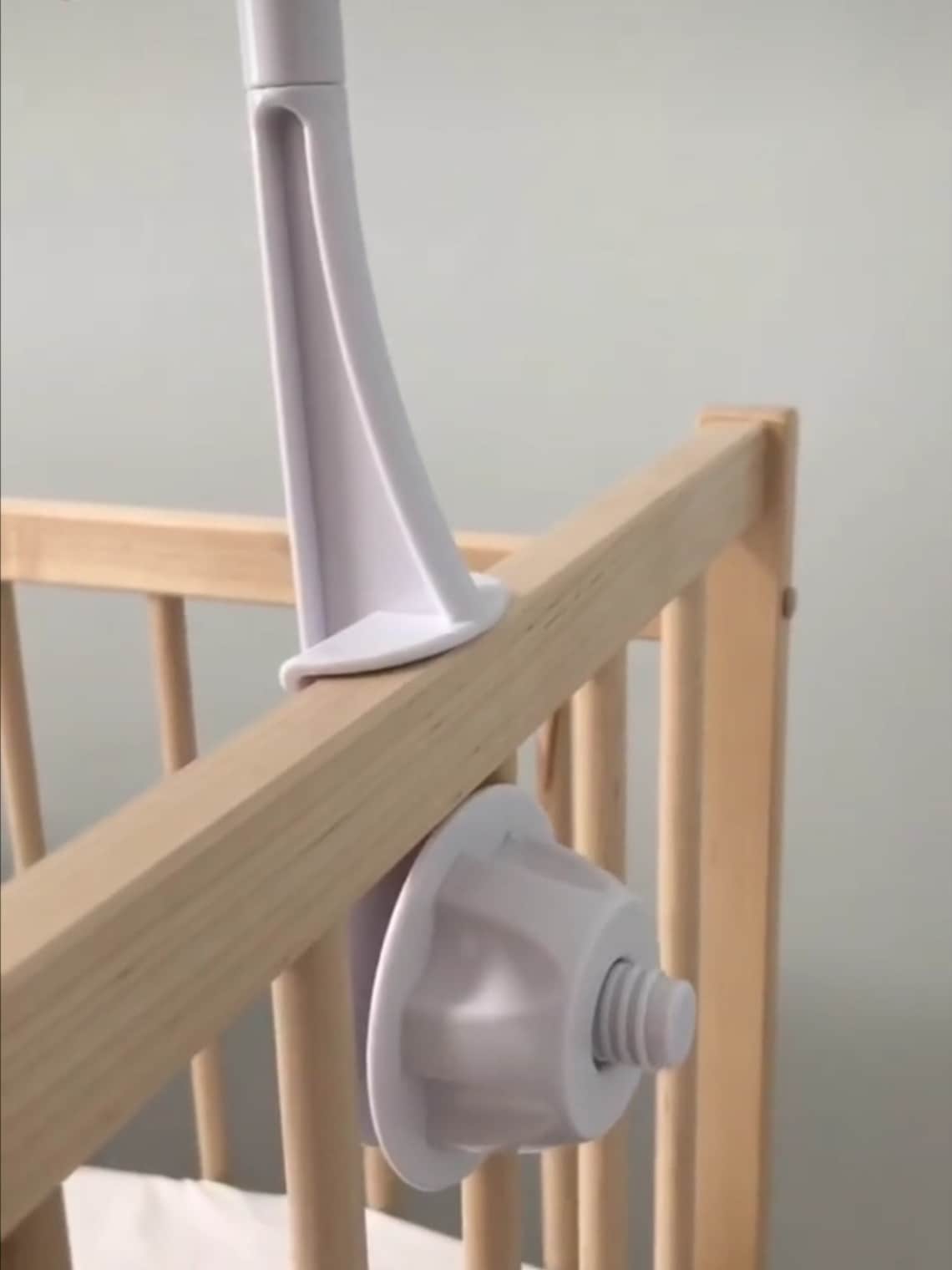 Holder for mobile bracket for crib attachment for crib for Etsy