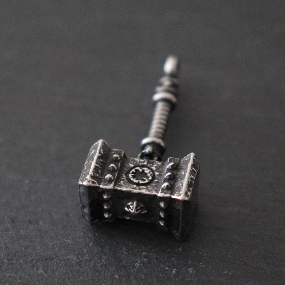 Viking Mjolnir Thor's Hammer Runes Stainless Steel Pendant Etsy