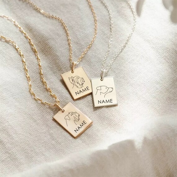 Dog 2024 name necklace