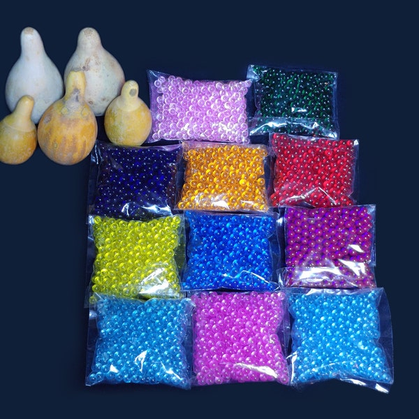 Most affordable premium quality acrylic Beads on the market Used for Gourd Making and Gourd Lamp making, Undrilled Beads - 6 mm - 250 pcs