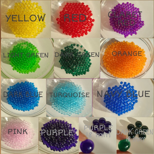 Most affordable premium quality acrylic Beads on the market Used for Gourd Making and Gourd Lamp making, Undrilled Beads - 4 mm - 250 pcs