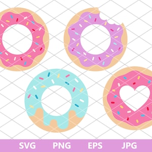 Donut SVG, Donut Clipart, Doughnut Svg, Donut SVG Bundle, Sprinkle Donut svg file, cutting files, cake svg, svg for cricut