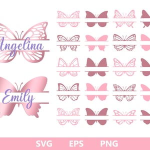 Butterfly Monogram SVG, Butterfly Split Monogram SVG, Keychain patterns SVG, Circle Keychains Bundle, Keychain svg, keyring patterns png