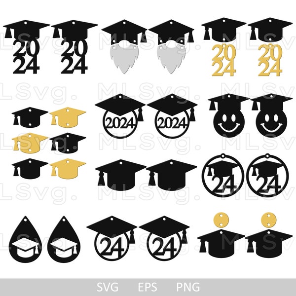 Graduation Earrings SVG Bundle, Diploma Earring Svg, Grad Earrings Svg, Faux Leather Earrings SVG, Glowforge Svg, Cricut Leather Earrings