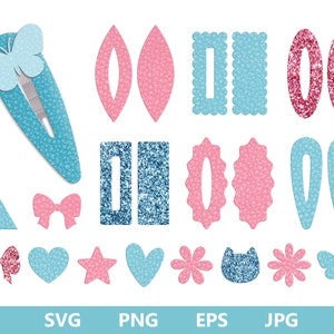 Snap Clip SVG, Snapclip Template, Window Snap Clip, Scalloped Bow Template, Bow SVG, Bow Template, Hair Clip Svg, Files for Cricut