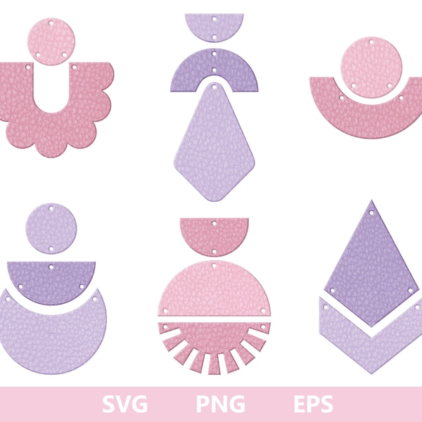 Earrings SVG Bundle, Boho Earrings Svg, Earring Template, Leather Earrings, Cricut Cut Files, Silhouette Cut Files, Vector Cut Files