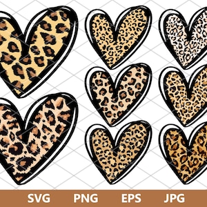 Leopardenherz SVG, Gepardenherz SVG, Leopardenherz JPG, Herz SVG, Liebe SVG, Leopardendruck SVG, Liebesherz SVG, Leopardenherz Bundle png