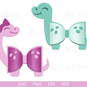 Dinosaur Bow Template Svg, Dino Bow Svg, Bow Template SVG, Designs for Cricut, Leather Bow Topper, Cricut, Silhouette Cut Files, Fun Bow