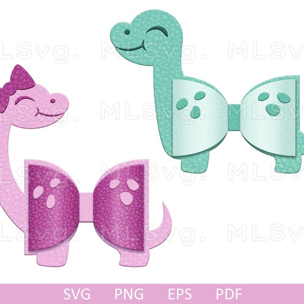 Dinosaur Bow Template Svg, Dino Bow Svg, Bow Template SVG, Designs for Cricut, Leather Bow Topper, Cricut, Silhouette Cut Files, Fun Bow